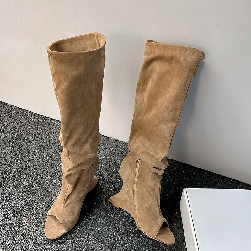 AIYKAZYSDL Strange Wedge Heel  - đánh giá và giá Boot Sock Slouchy