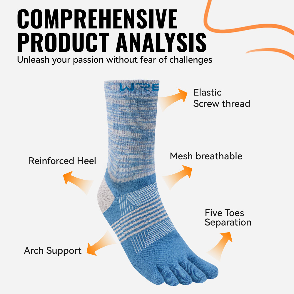 WRELS 1/2/3 Pairs Hiking Toe S - đánh giá và giá Wool Hiking Sock