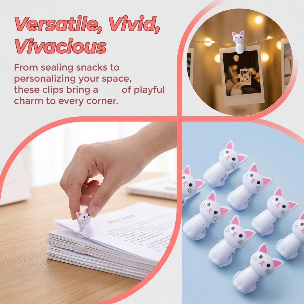 8Pcs Cat Shape Food Sealing Ba - đánh giá và giá Sock Organizer Tray