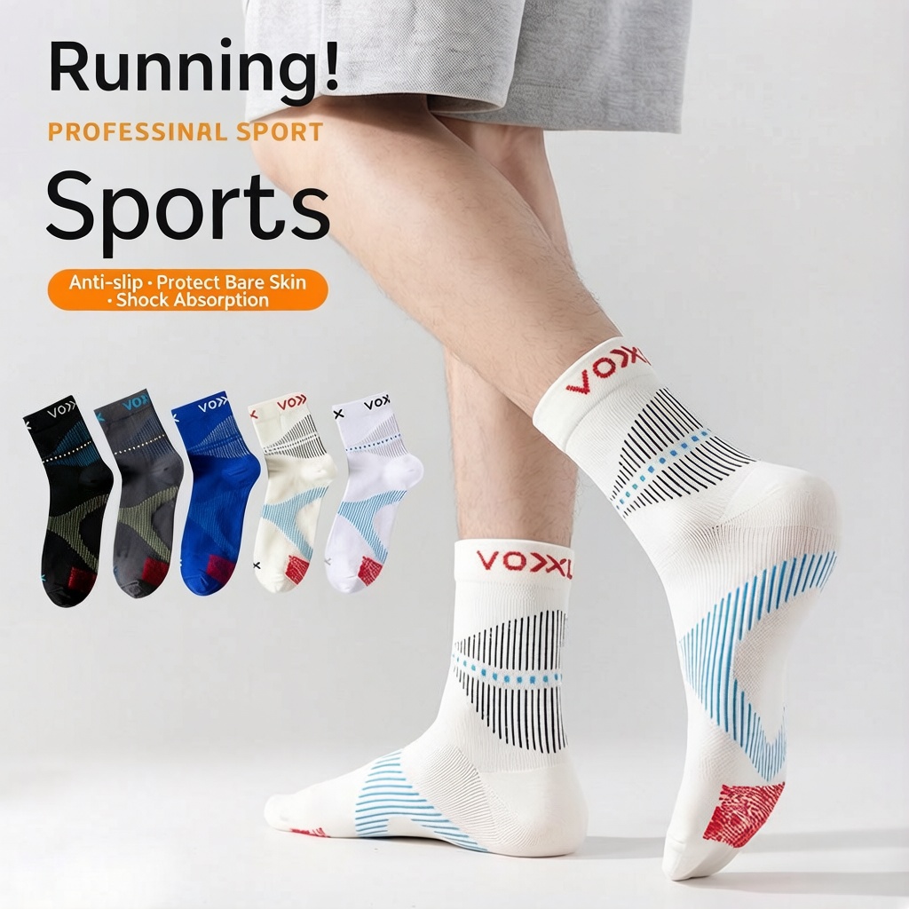 WRELS 1/2/3 Pairs Running Sock - đánh giá và giá Athletic Sock Cushion