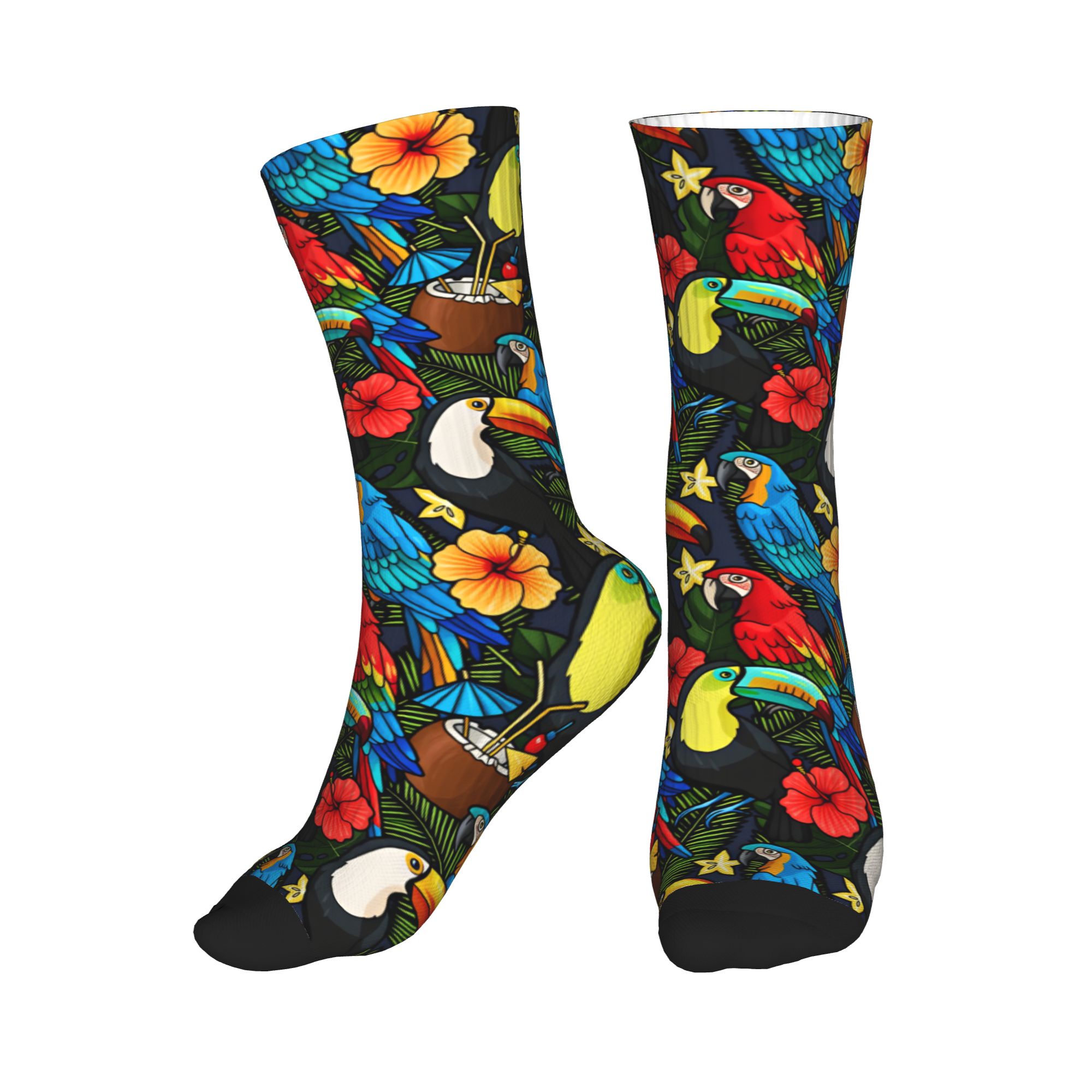 Tropical Macaw Toucan Fruit Fl - đánh giá và giá Dress Sock Men
