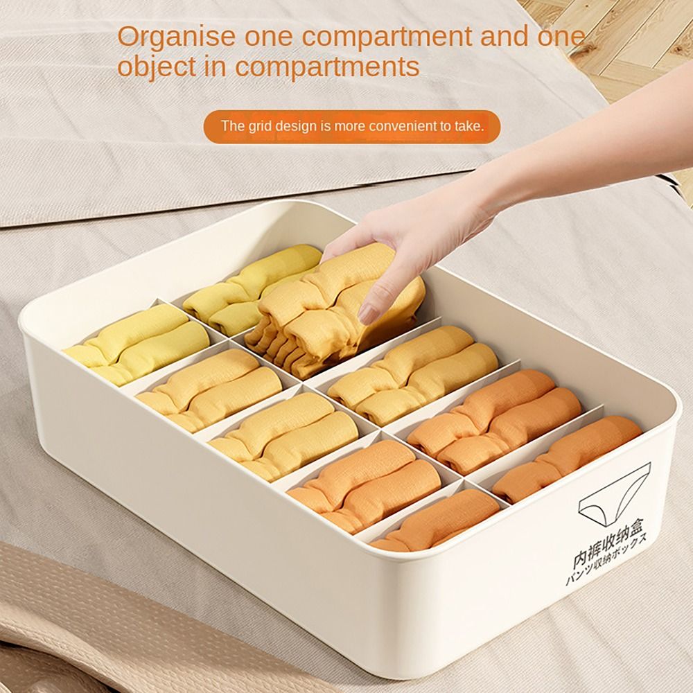 10/15 Grids Underwear Storage  - đánh giá và giá Sock Organizer Tray